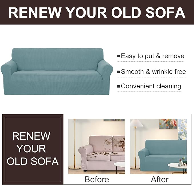 U-NICE HOME Stretch Couch Cover Sofa Cover Sofa Slipcover Furniture Protector - Image 4
