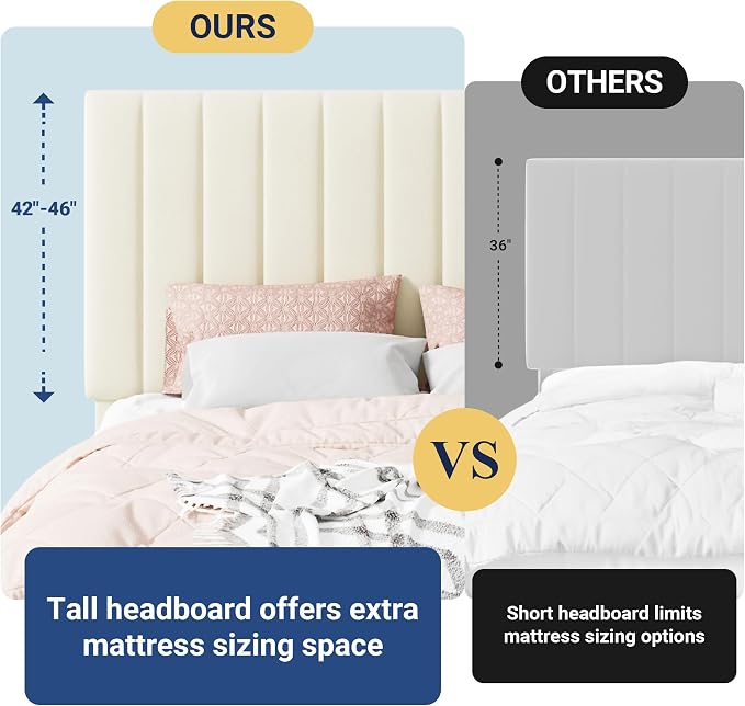 Allewie Queen Size Storage Bed Frame, Vertical Channel Tufted Adjustable - Image 7