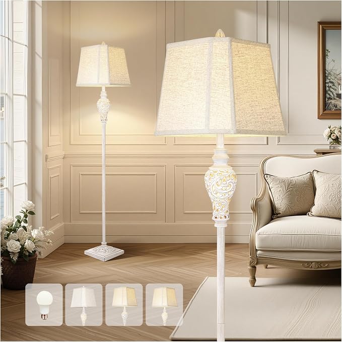 LuxSight Collection Floor Lamp for Living Room, Vintage Standing Lamp by LuxSightCollection