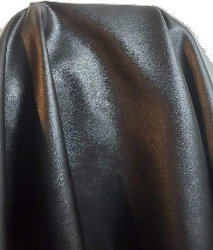 NAT Leathers | Black Garment Soft Faux Vegan Leather PU | by The Yard Synthetic - Image 2