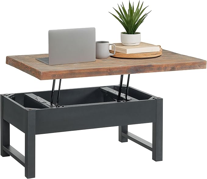 Alaterre Furniture Pomona Living Room 42 Inch Lift Top Solid Wood Coffee Table by AlaterreFurniture