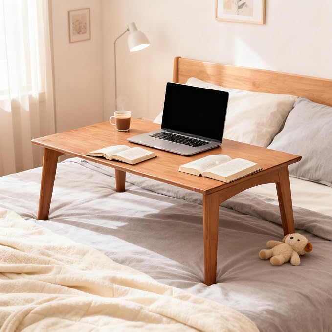 JIKUGO Bamboo Folding Coffee Table, No Assembly Required, Japanese Floor Table - Image 4