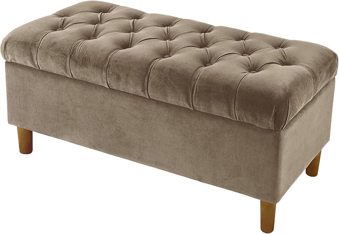 Homepop Home Decor | Tufted Ainsley Button Storage Ottoman Bench - Image 11