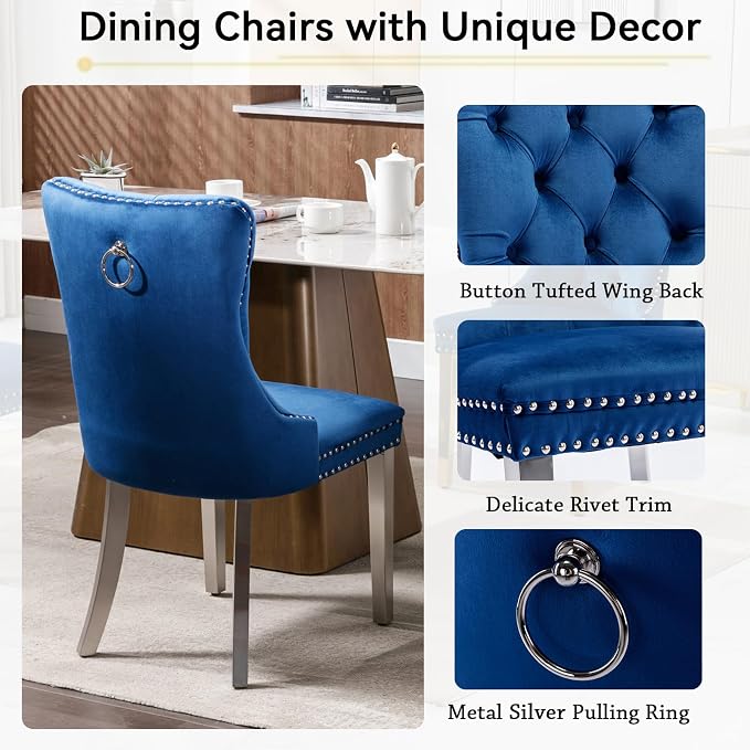 Henf 7 Pieces Faux Marble Dining Table Set - Image 6