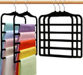 Closet Organizers and Storage, 5 Pack Velvet Pants-Hangers-Space-Saving by SHUKEEKA