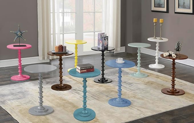 Convenience Concepts Palm Beach Spindle Table 17.75" -Traditional Solid Wood - Image 4