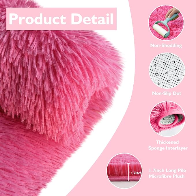yulidayang Fluffy Round Area Rugs - Image 3