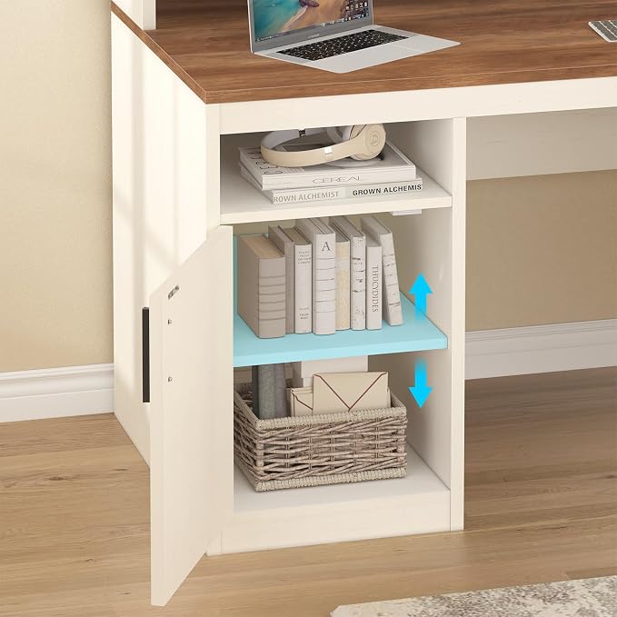 YOMILUVE 65 Inch Computer Desk - Image 6