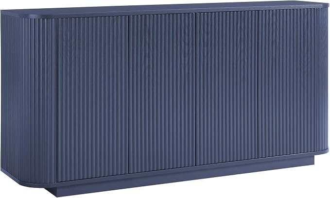 LKTART 64" Buffet Cabinet with Storage, Modern Fluted Accent Sideboard Media - Image 9