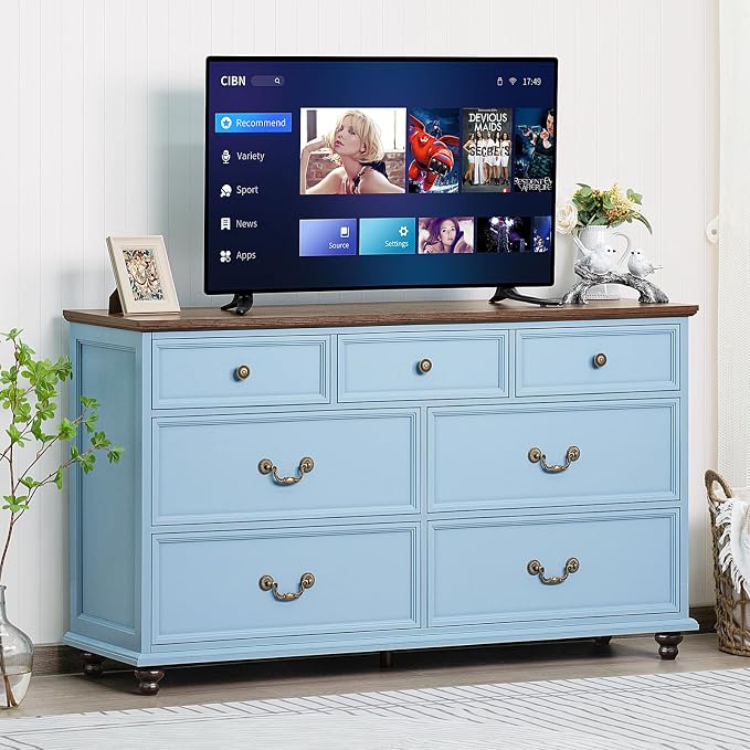 Joaxswe Farmhouse 54" 7 Drawers Dresser - Image 3