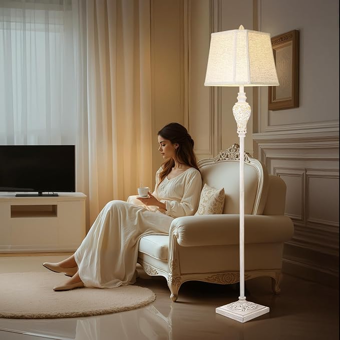 LuxSight Collection Floor Lamp for Living Room, Vintage Standing Lamp - Image 3