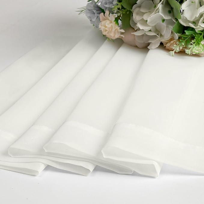 Aiyufeng Modern Sheer Window Curtains, Rod Pocket Long Curtains Translucent - Image 6