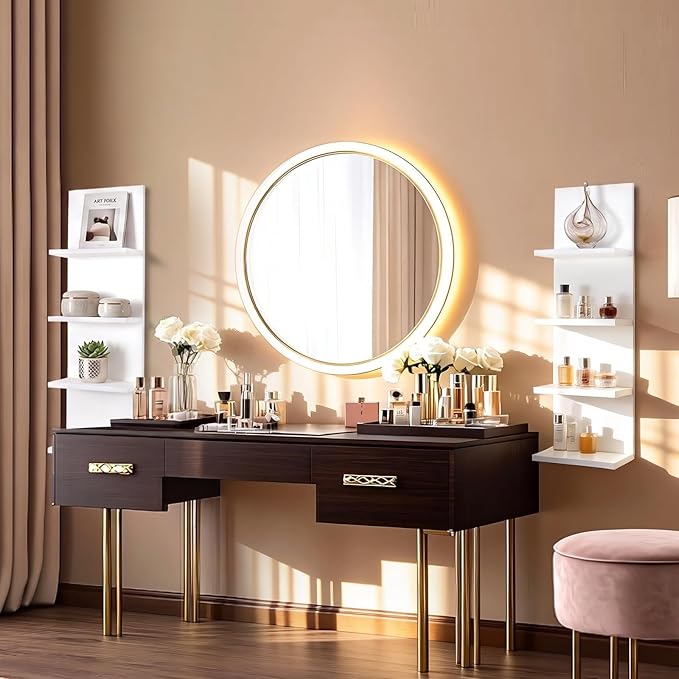 Homaterial 4 Tiers Floating Shelves, Modern Wall Mounted Shelf Storage Shelves - Image 6