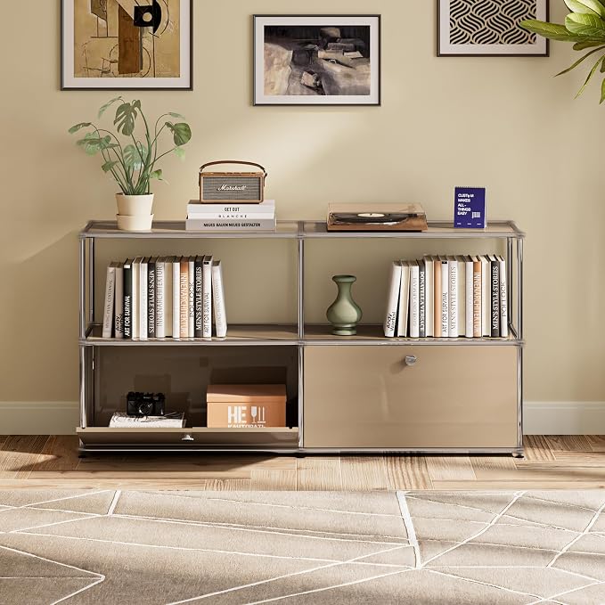 Modern Storage Cabinet Sideboard Versatile Free-Standing Organizer Cabinets - Image 2