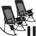 Romswi 2 Pack High Back Portable Rocking Chair by Romswi