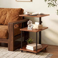 Swivel Side Table for Small Spaces, Adjustable Height End Table for Different by Bingyouth
