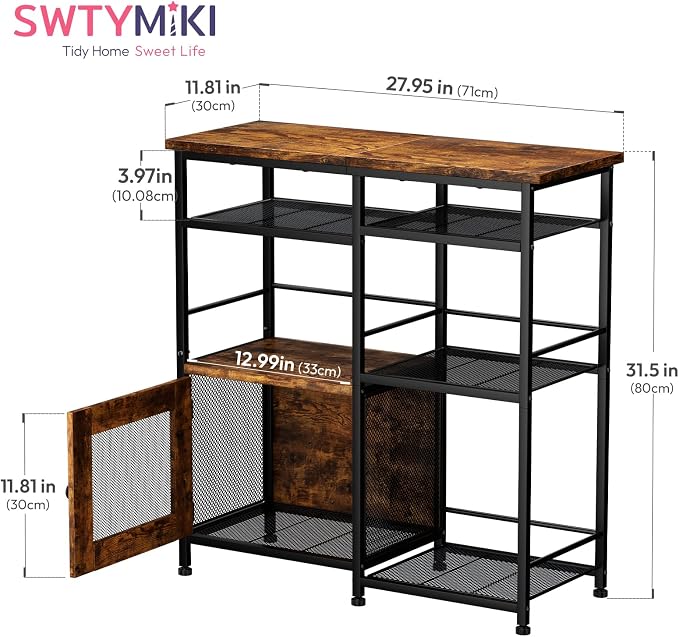 SWTYMIKI Coffee Bar Cabinet Station - Image 2