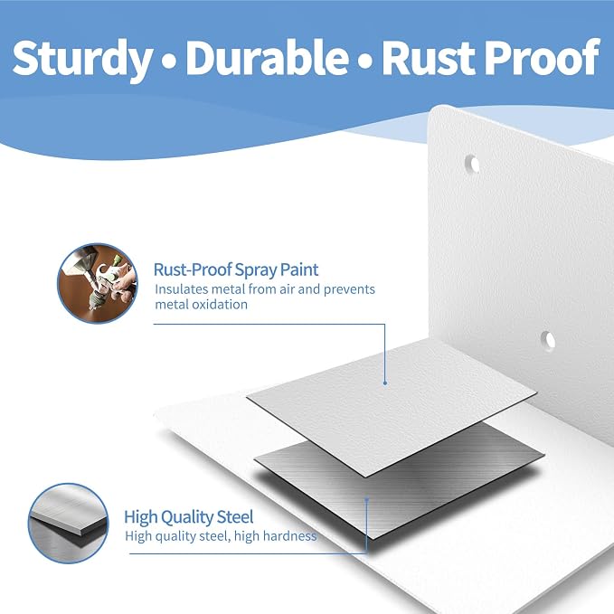 FENTEC Floating Book Shelves for Wall, Wall Mounted Invisible Floating Bookshelf - Image 6