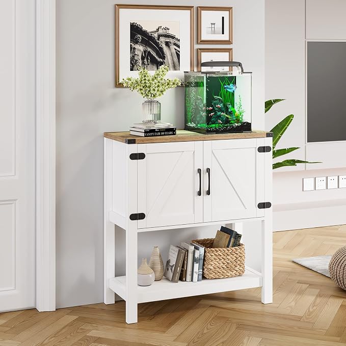 Mufico Console Table Coffee Bar Cabinet Sofa Table, 31.5 L x 13.8 D x 34.65 H - Image 3