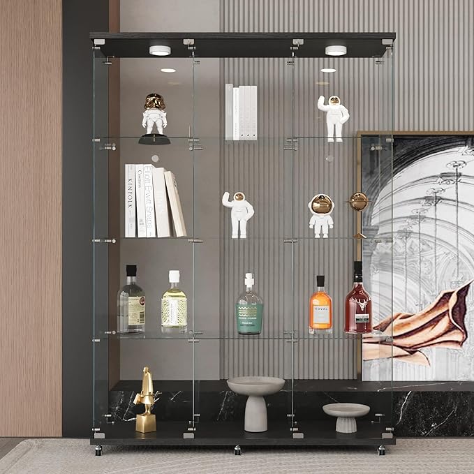 LFT HUIMEI2Y Glass Display Cabinet 12 Shelves by LFTHUIMEI2Y