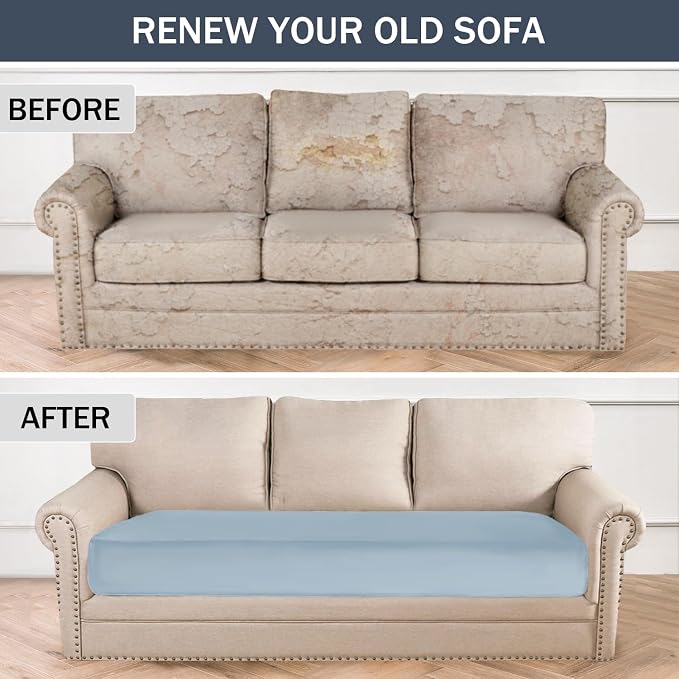 Stretch Cushion Cover, Soft Velvet Plush Cushion Slipcovers Loveseat Sofa - Image 6