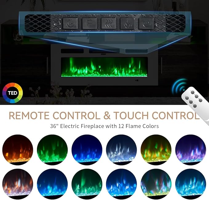 oneinmil 70" Fireplace TV Stand - Image 5