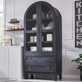 IFGET 71" Tall Arched Kitchen Pantry Cabinet, Wood Kitchens Storage Cabinets by IFGETEnrichYourLivingSpace