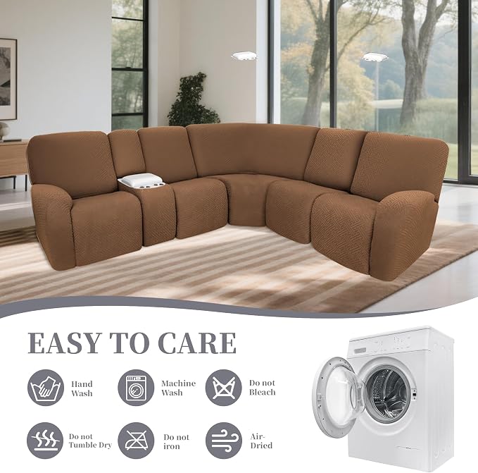 100% Waterproof Sectional Recliner Couch Covers - Image 8