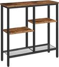 HOOBRO Narrow Console Table, Sofa Table, 4-Tier Industrial Entryway Table by HOOBRO