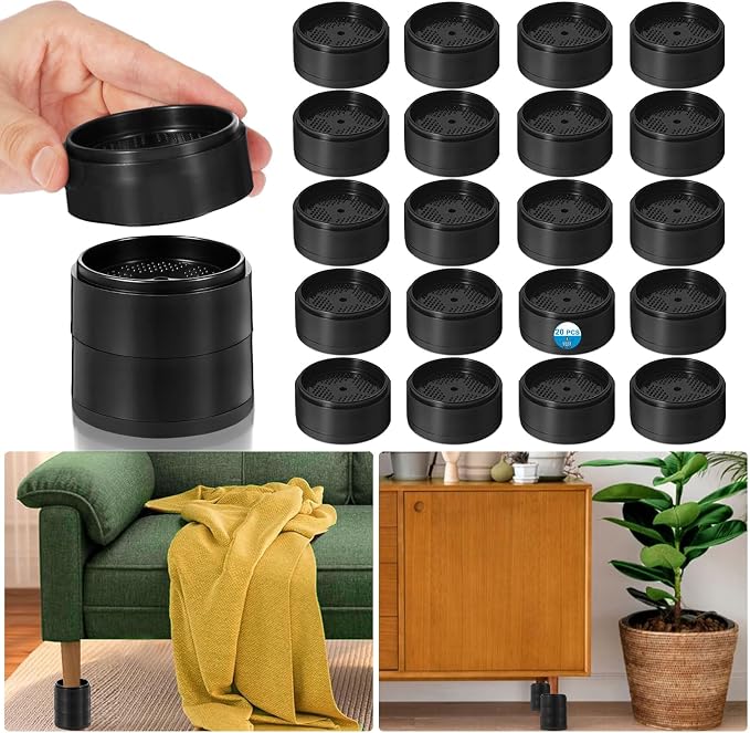 Bed Risers 1 inch, 2 inch, 3 inch, 4 inch Heavy Duty, Adjustable Furniture Riser - Image 7