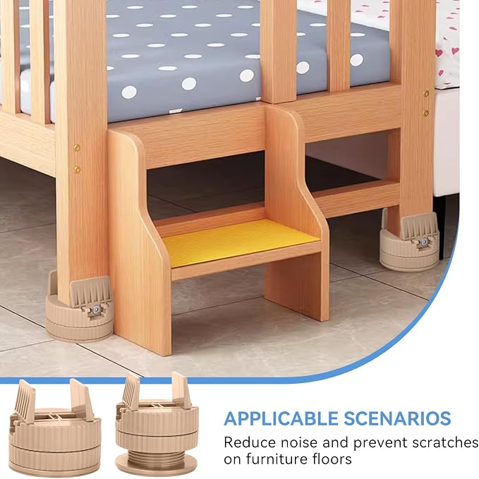4 Pack Heavy Duty Bed Risers - Image 4