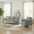 2 Piece Living Room Sofa Sets, Modern 3 Seater Couch and Armchair Sets by RedefiningHomeComfort