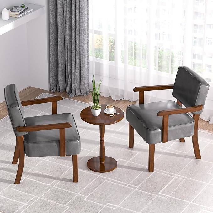 FAGAGA Accent Chair, PU Leather Oversized Living Room Chairs - Image 5