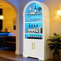 Vlsrka 71" Tall Arched Wine Bar Cabinet by VlsrkaFurniture