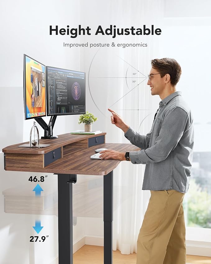 HUANUO 48″ x 24″ Electric Standing Desk - Image 6