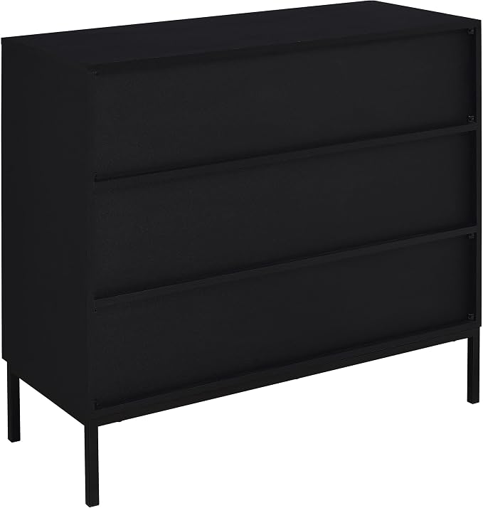 Coaster Home Furnishings Jess 2-Door Arched Fluted Glass Accent Cabinet Black - Image 7