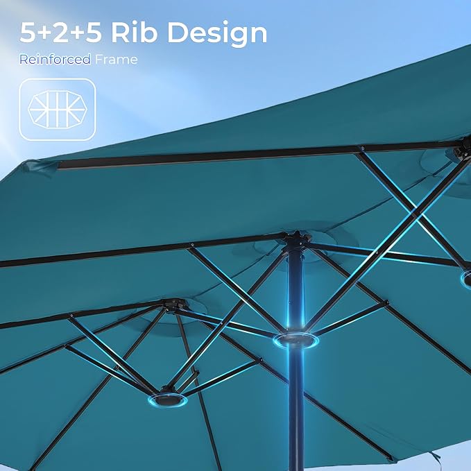 SUPERJARE 13FT Outdoor Patio Umbrella - Image 7