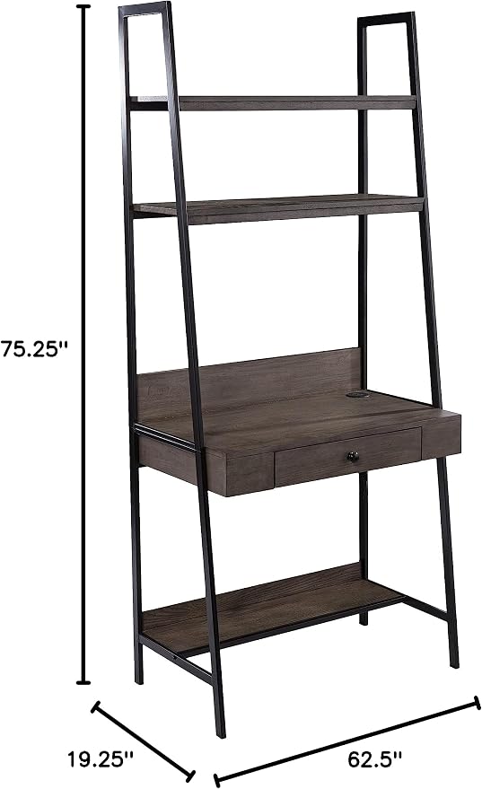 SEI Furniture - Lizvan Industrial Ladder Desk - Industrial Design - Image 2