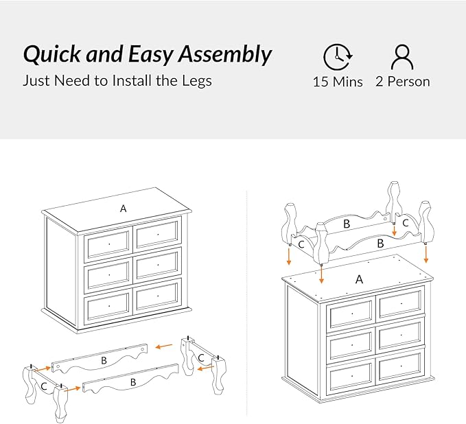 HULALA HOME 3-Drawer Nightstand - Image 6