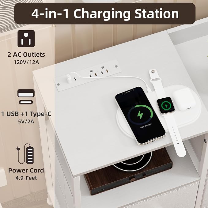 Somdot White Dresser for Bedroom - Image 5