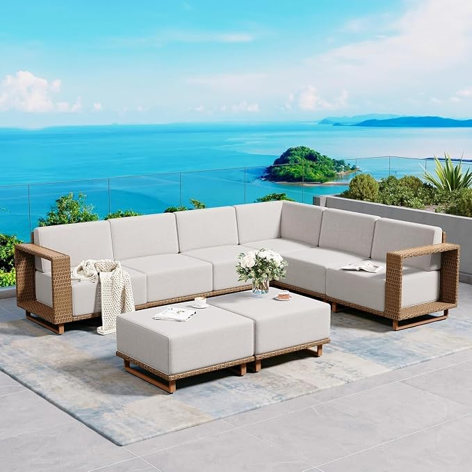 SUNSHINE VALLEY Outdoor Sectional, Patio Furniture by SUNSHINEVALLEY