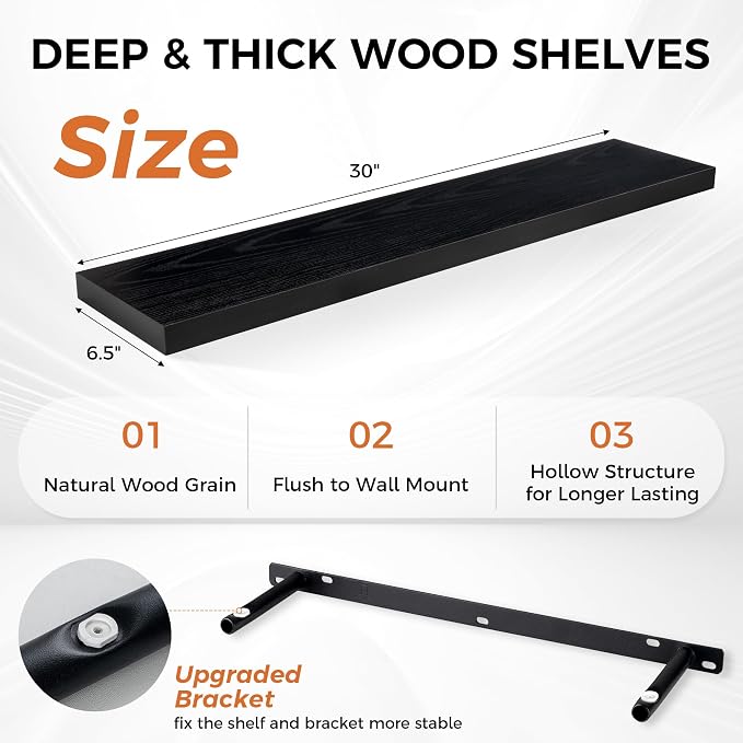 Fun Memories Floating Shelves for Wall, Floating Shelf for Living Room - Image 3