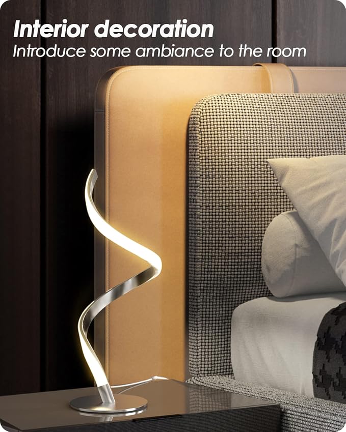 Yarra-Decor Modern Spiral Bedside Lamp - Image 5