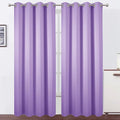 LEMOMO Blackout Curtains 52 x 95 inch/Lavender Curtains Set of 2 Panels/Thermal by Lemomo