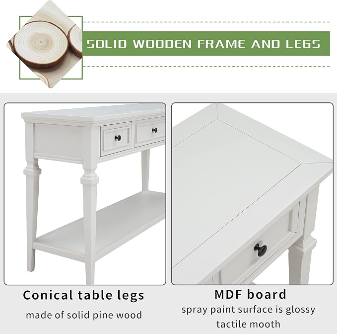 Harper & Bright Designs TREXM Classic Retro Style Console Table - Image 5