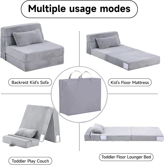 Tiita Convertible Folding Kids Sofa Bed - Image 5