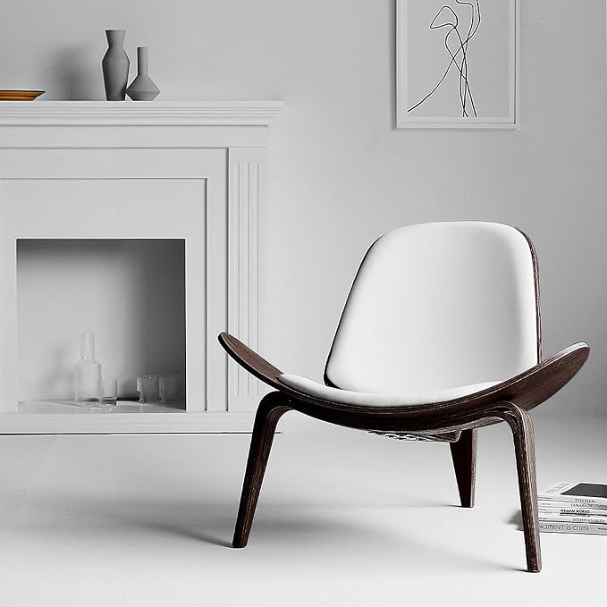 OAKHAM Shell Chair for Living Room, Ergonomic Plywood Accent Mid Century Modern by OAKHAM
