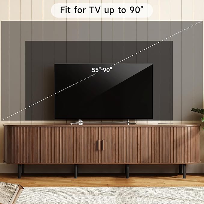 ONBRILL 86.6" TV Stand with Power Outlet - Image 5