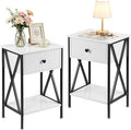 VECELO Nightstands Set of 2, Modern Bedside End Tables, Night Stands by VECELO