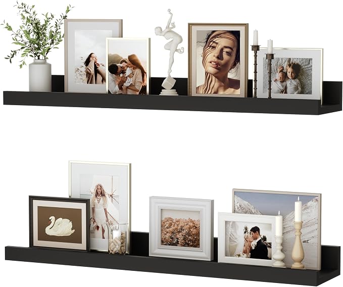 Floating Shelves for Wall, 24 inch Wood Floating Shelves Set of 2, Picture by Unknown